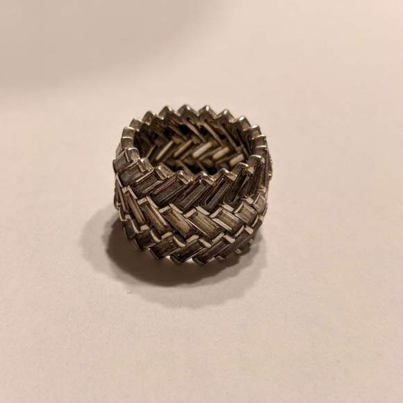 Silver and CZ Infinity Band - Picture 1 of 3